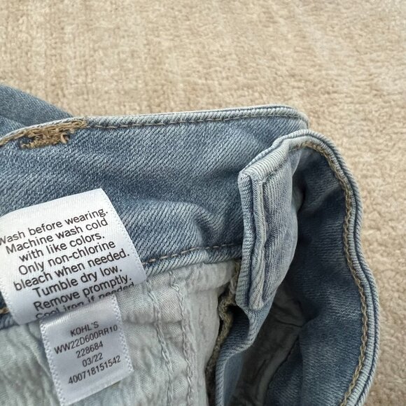 Nine West Slim Straight Blue Jeans 12 - Picture 11 of 11